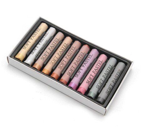 Bleistifte, Farbstifte & Kreide: Soft-Pastell Kreide Metallic 10 Farben – Neu (gemäss Beschreibung) aus Escholzmatt von crazyteam 1