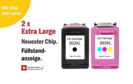 HP-303 XL – Kompat. Drucker-Patronen, Chip & Füllstand (2x)