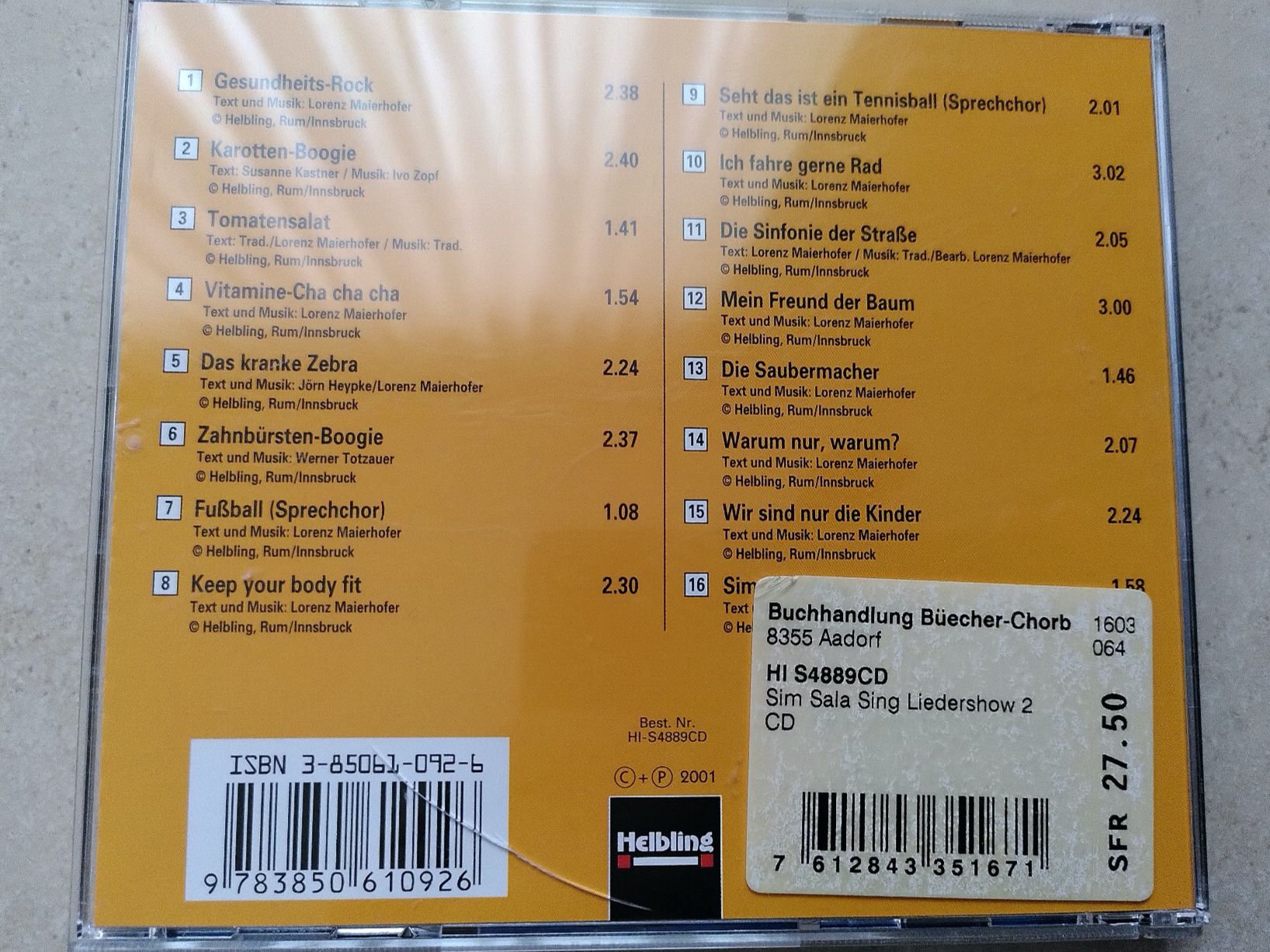 CDs: MEIN GESUNDHEITS-ABC / LIEDERHITS 2 – Gebraucht aus Brugg AG von olamim 1
