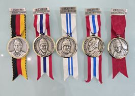 5x Medaillen Einsiedler Volksskilauf (1976 - 1982) Langlauf