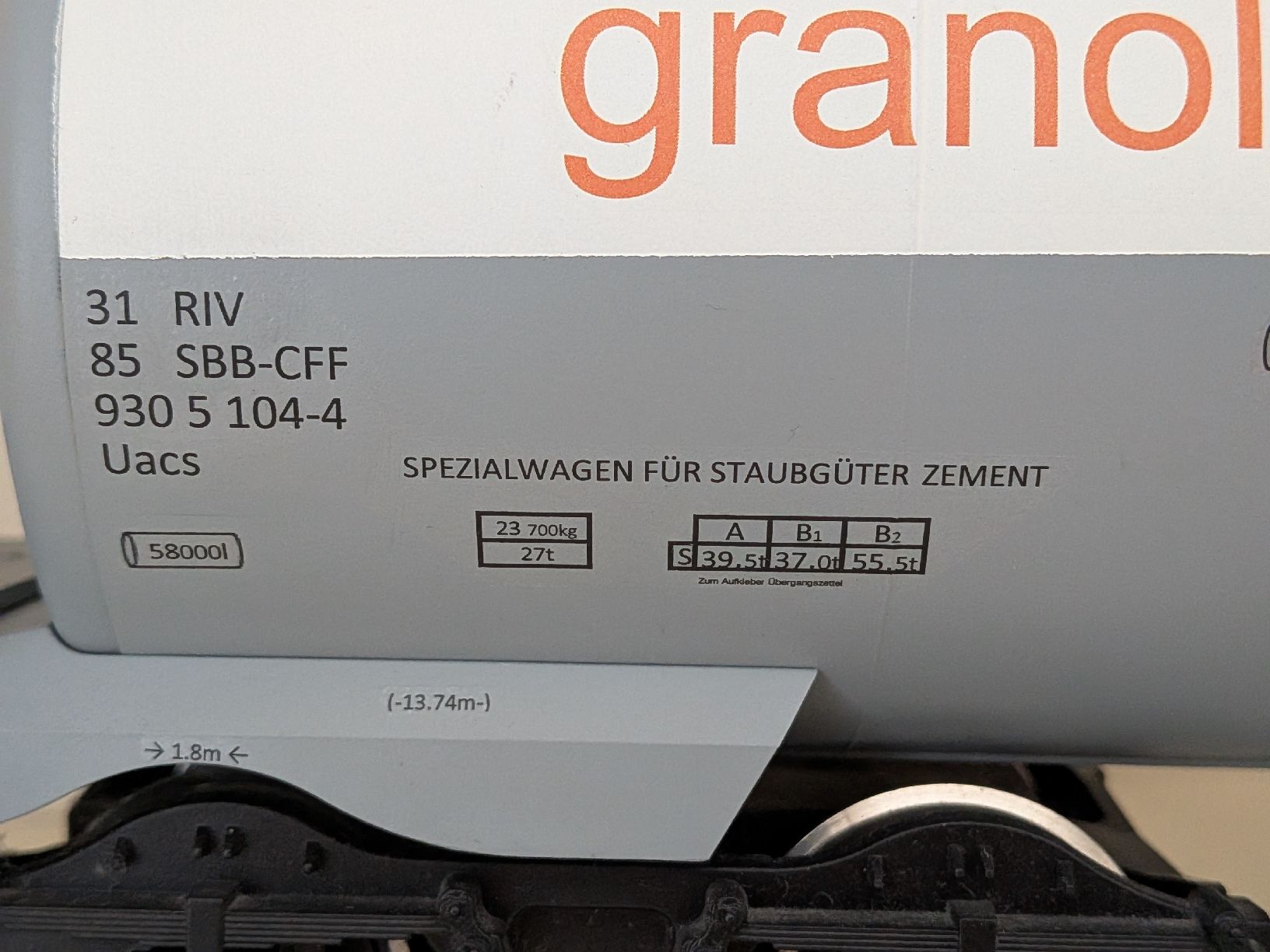 Märklin Modelleisenbahnen: SBB Uacs "granol verputze sursee schweiz"  Unikat – Neu (gemäss Beschreibung) aus Grenchen von garage-city 5
