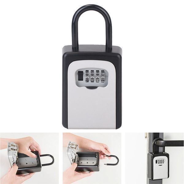 Fdit Schlüsselbox 4-stellig Wasserdicht - Wandmontage Für 5 Schlüssel