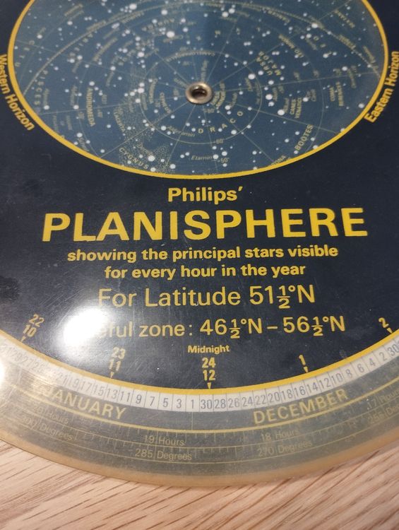 Vintage 1972 Philips Planisphere Stars & Constellation (Gebraucht) in ...