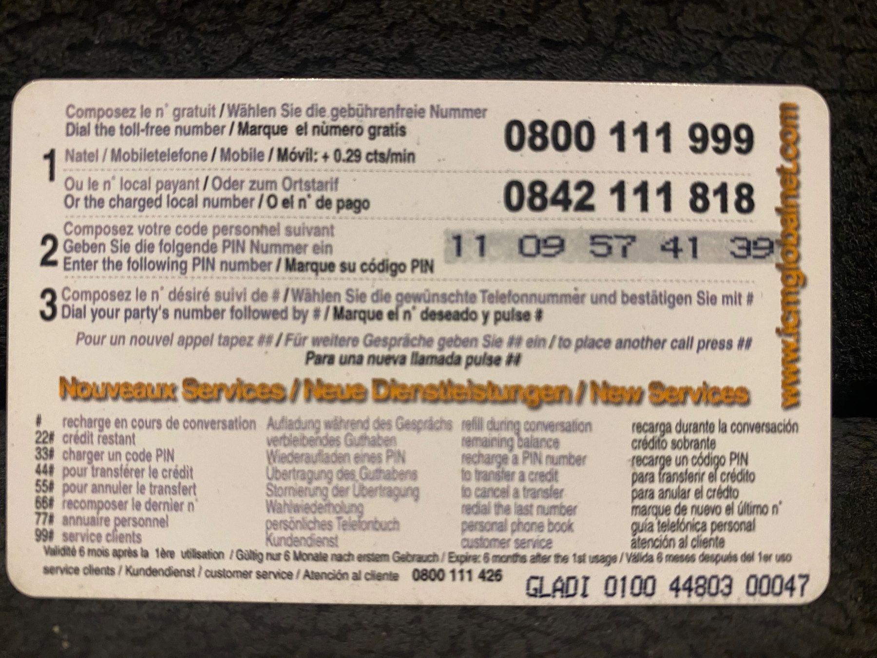 Schede telefoniche: Prepaid card – Usato da Lausanne venduto da babacard10 1