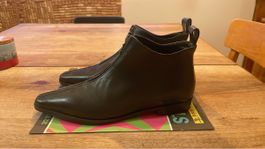 Stiefeletten Leder Schwarz Gr 36