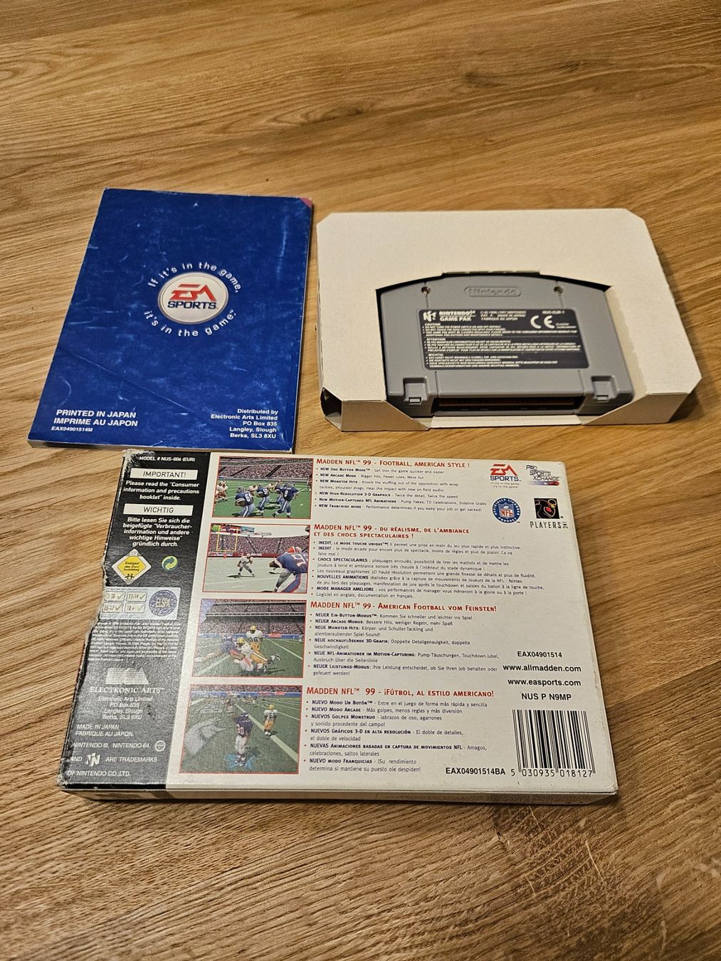 Giochi: Nintendo 64 NFL Madden 99 OVP N64 – Usato da Bern venduto da DracuLau 1
