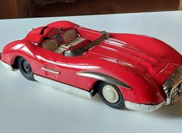 Vintage Mercedes Benz 300 SL Blechspielzeugauto, rot