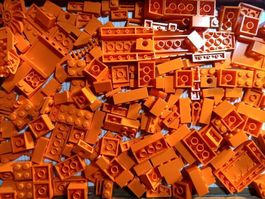 Lego 150 Orangen verschiedene Teile -P13