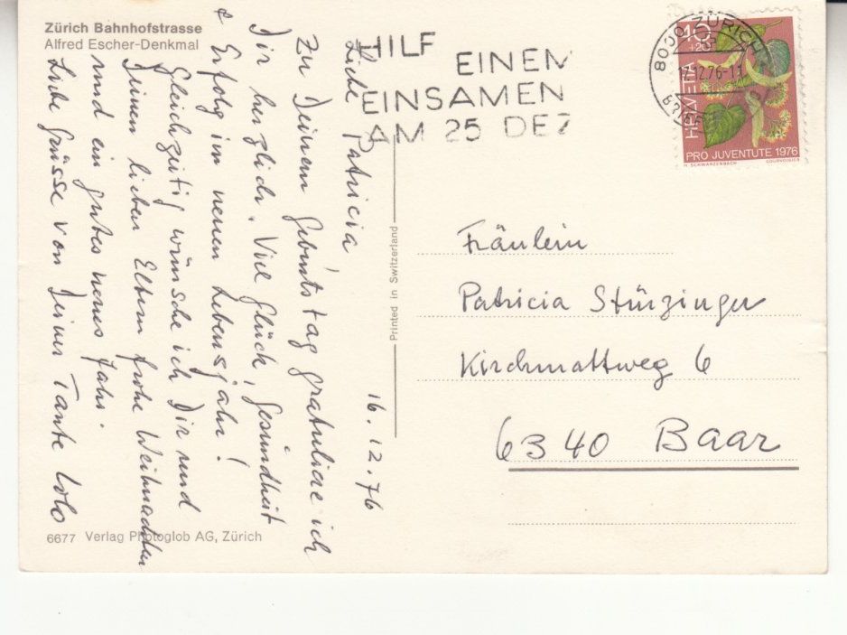 Cartes postales: Zürich 1976 – D'occasion à Bürglen TG par StampGraf 1