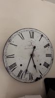 Wanduhr Cafe des Marguerites rund Vintage Optik gebraucht