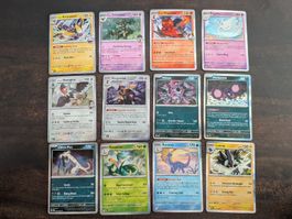 12-teiliges Set aus englischen Pokémon-Karten