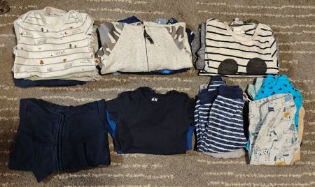 Grosses Babykleider-Set / Kleiderpaket Jungen – Gr. 86/92
