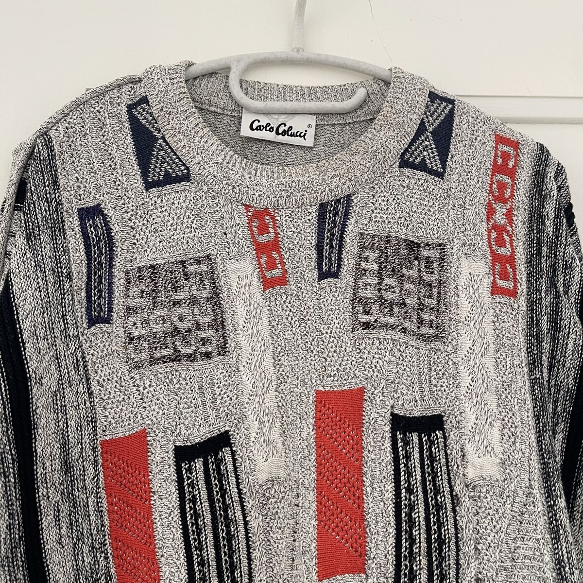 Carlo Colucci Maglioni & Felpe: Carlo Colucci Vintage Strickpullover in Grau, Größe 58 – Usato da Bern venduto da dek_7bjd 5