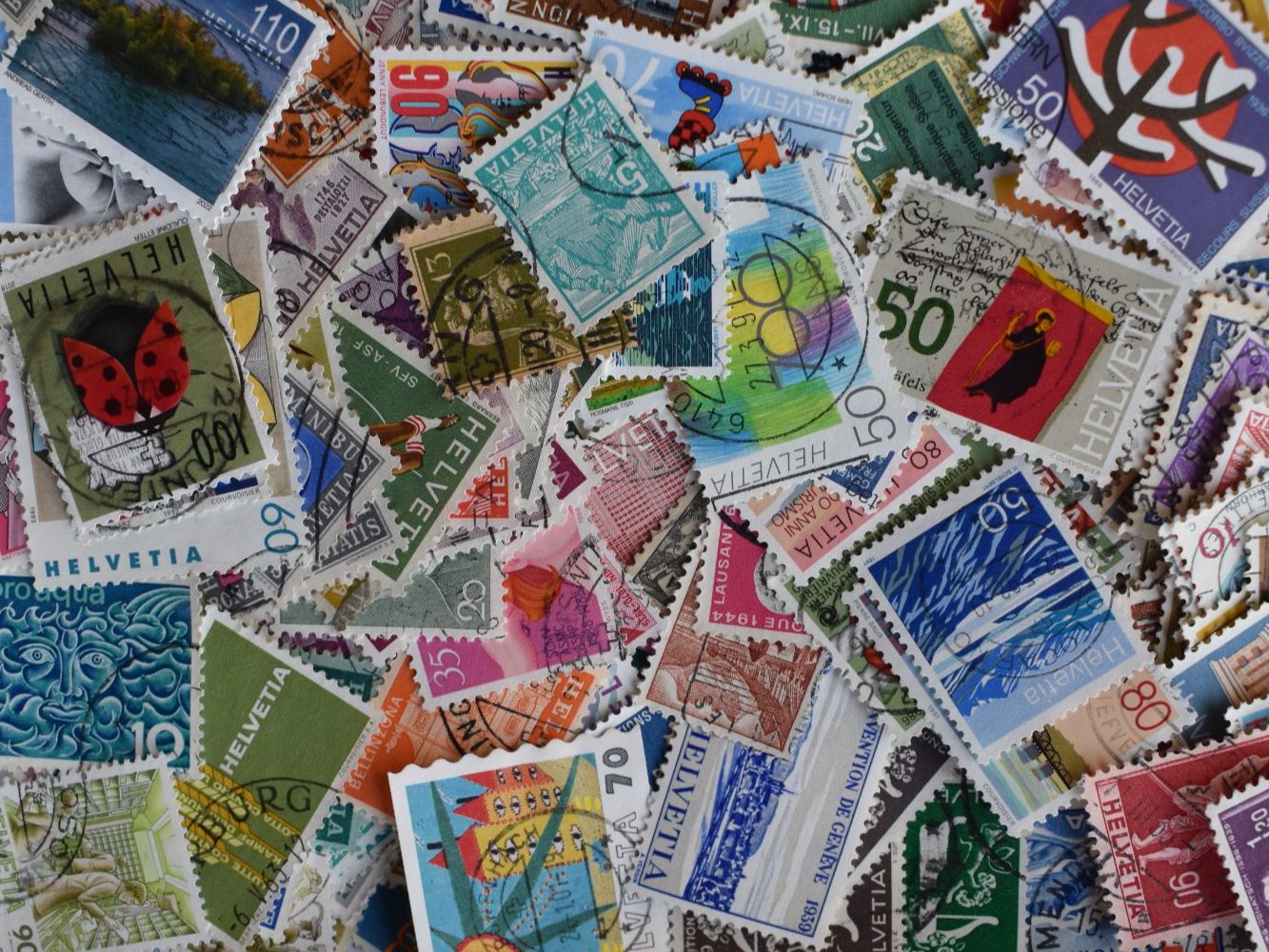 Alle Briefmarken: 1000 verschiedene Schweizer Marken      B2409B – Gebraucht aus Bettingen von Gluscht-Oase 2