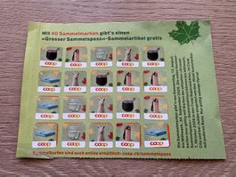 1 volle Karte (40 Marken) Coop Grosser Sammelspass