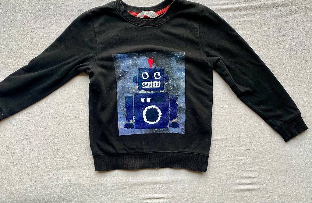 Maglioni & Felpe: Pullover - Hoodie mit Wendepailletten 110/116 – Usato da Fehren venduto da Flugzeug1177 3