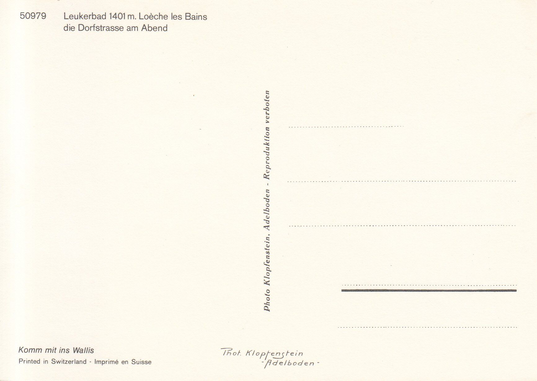 Cartoline postali: Leukerbad ca. 1970 – Usato da Bürglen TG venduto da StampGraf 1