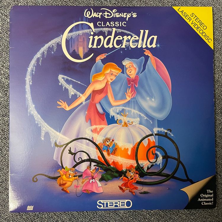 Walt Disney CINDERELLA LASER DISC Englisch Original Kaufen auf