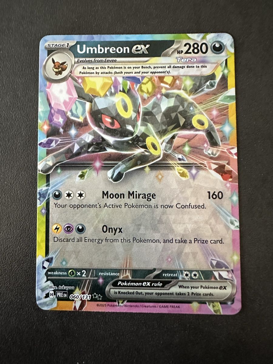 Pokémon Carte collezionabili: Umbreon EX / Prismatic Evolution EN – Nuovo (secondo la descrizione) da Baar venduto da tiiqz