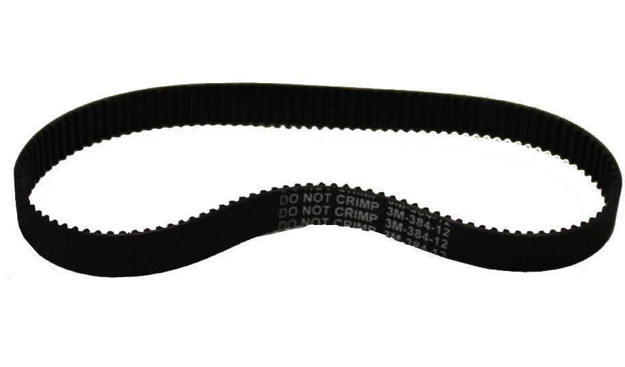 Courroie Crantée 3M-384-12 - 384mm - Pour Moto, Scooter électrique - Caoutchouc Noir