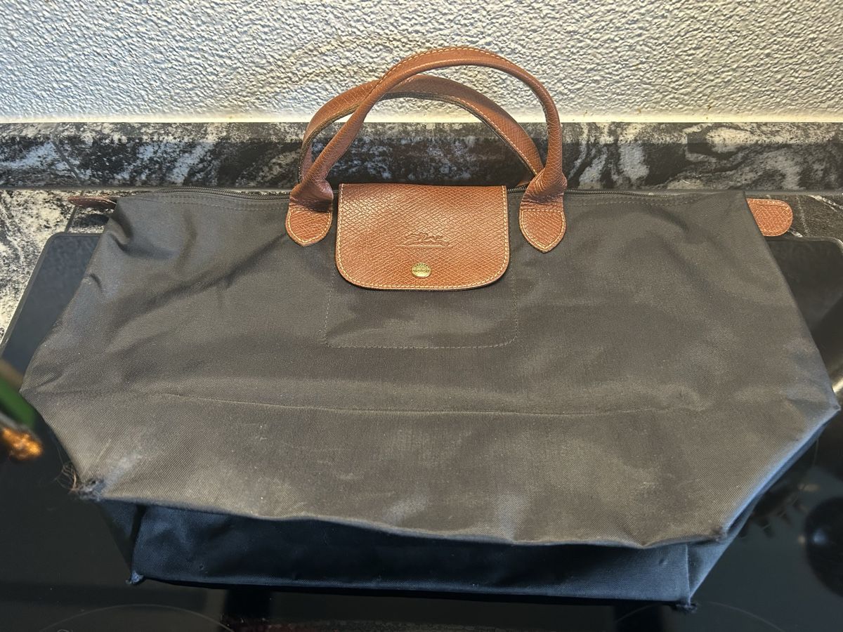 Longchamp Borse da donna: Original Longchamp Le Pliage Grösse M schwarz – Difettoso da Langnau am Albis venduto da SolarisZH 3