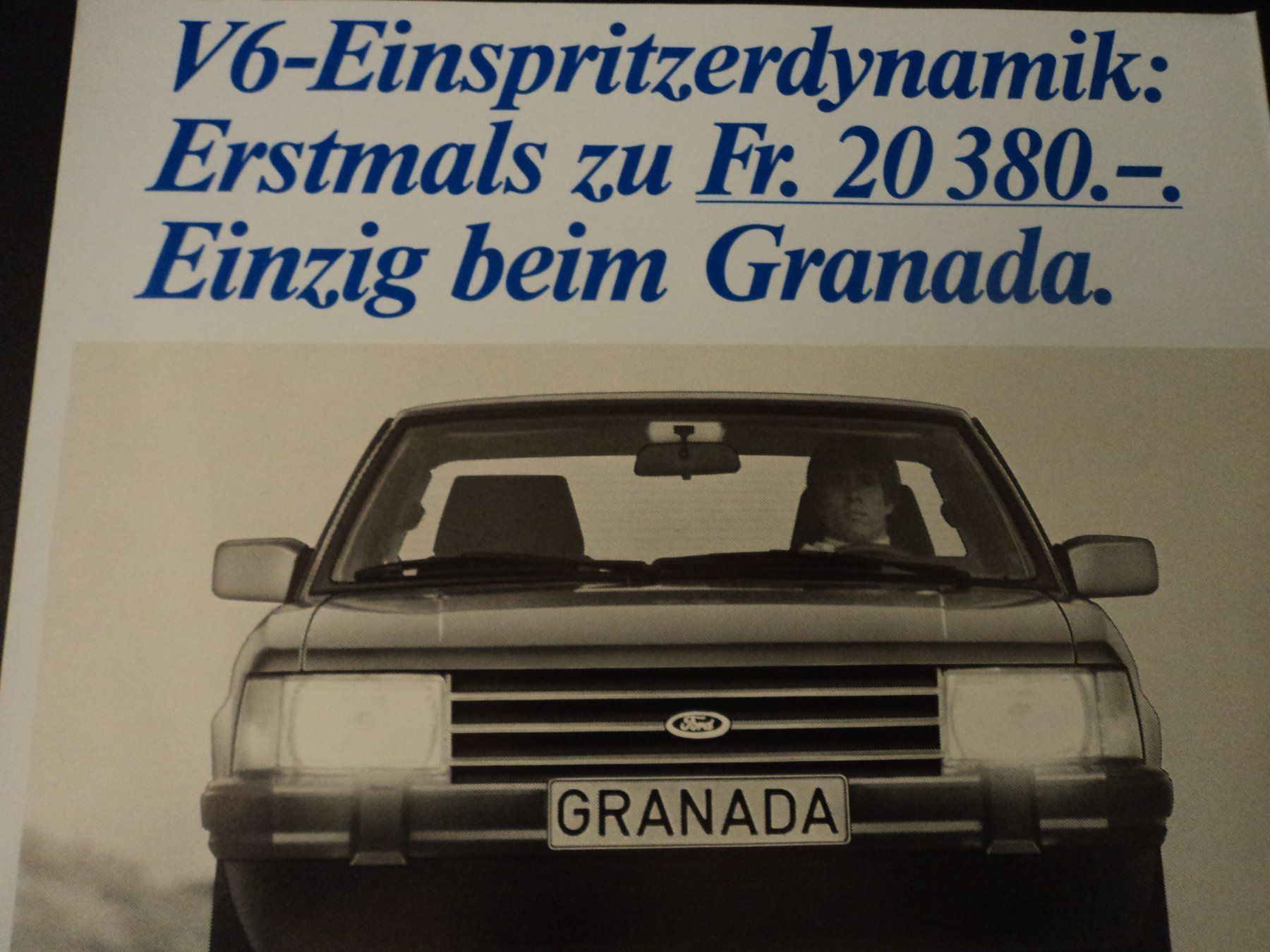 Ford Documents: Prospekt Ford Granada V6 – D'occasion à Schwarzenburg par modelCARama 2