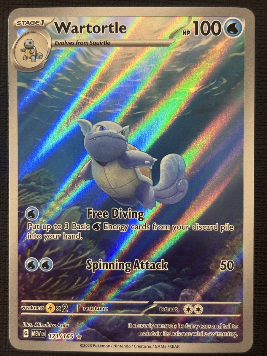Pokémon Sammelbilder & Trading cards: Pokemon Wartortle 171/165 ENG ab 1.- – Neu (gemäss Beschreibung) aus Vaduz von Pablomarogg