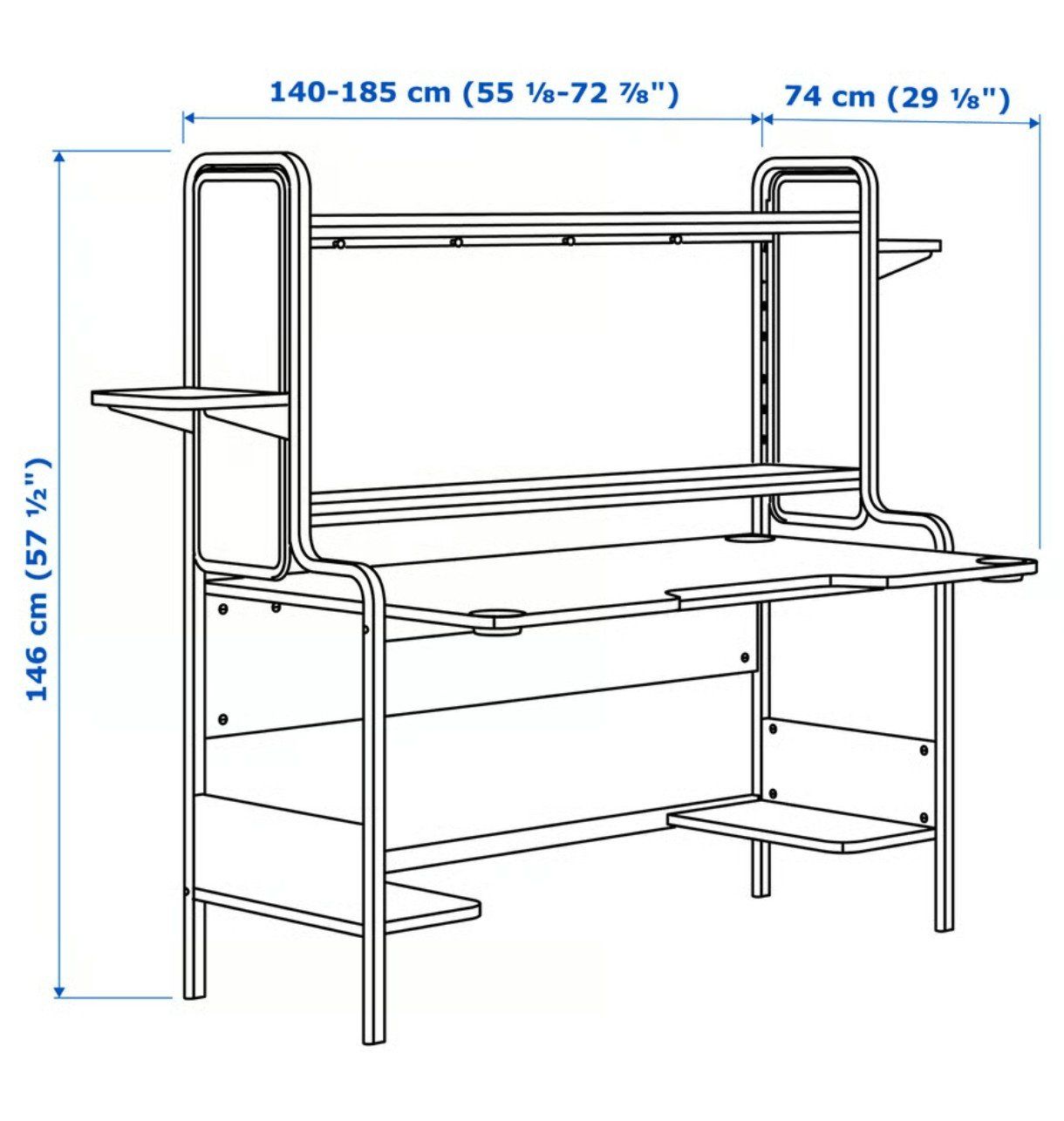 Ikea Scrivanie: FREDDE IKEA Gamingschreibtisch – Usato da Hinterkappelen venduto da jan_6tgb 2