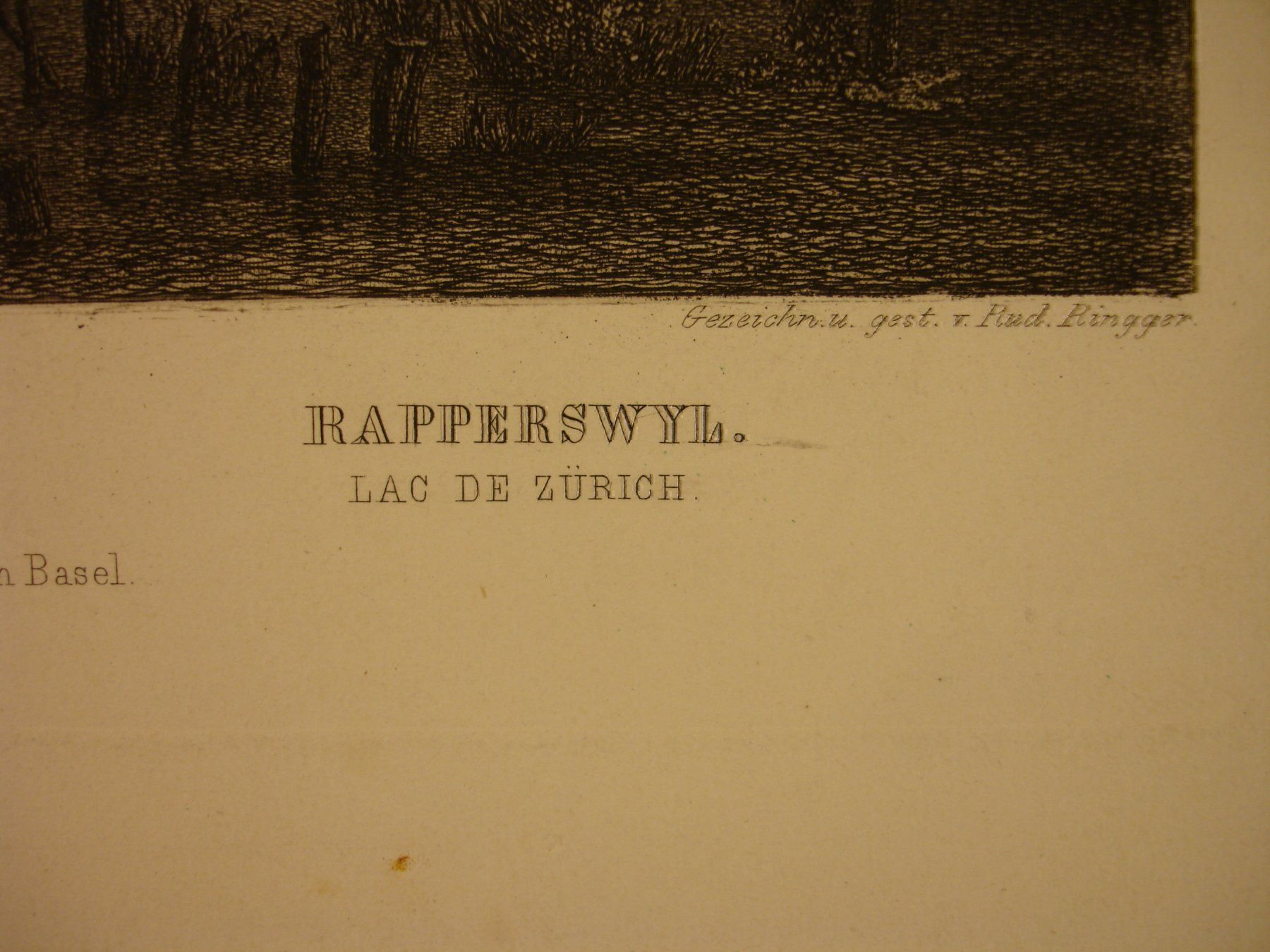 Incisioni: RAPPERSWIL, STAHLSTICH UM 1870 – Usato da Grüningen venduto da Kartensammler 5