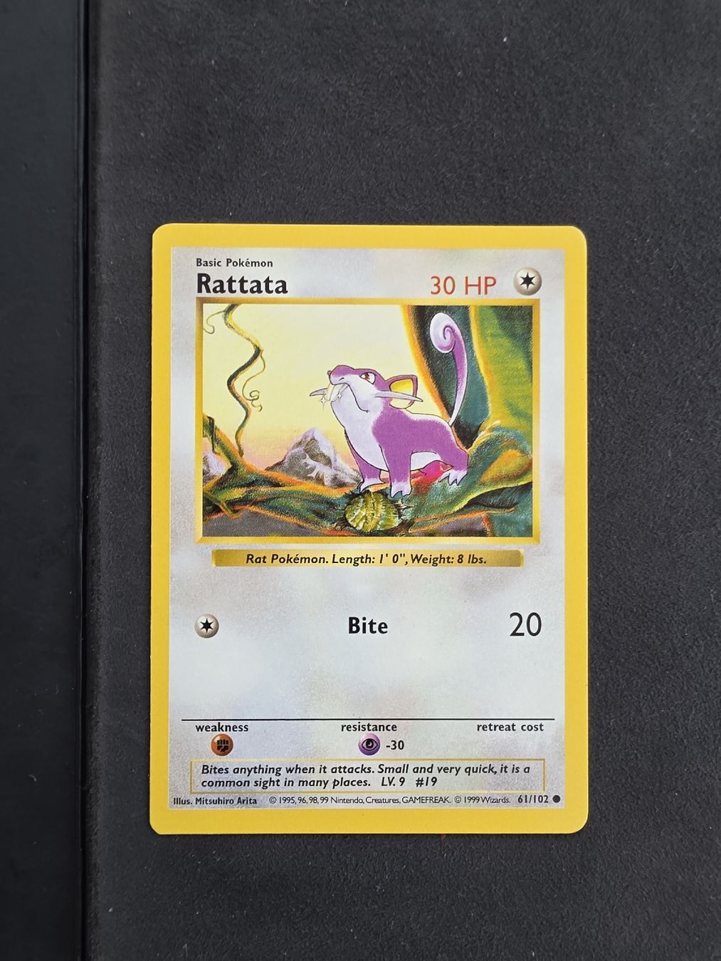 Pokémon Carte collezionabili: Pokémon Rattata Karte Shadowless Base Set – Usato da oberbuchsiten venduto da thug4
