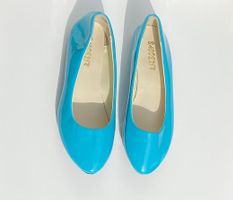 Ballerina Damen Schuhe blau / türkis Grösse 38