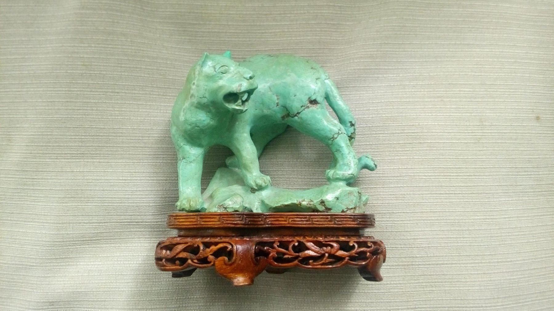 Figuren: figurine en turquoise ancienne chinoise – Gebraucht aus La Chaux-de-Fonds von taniao