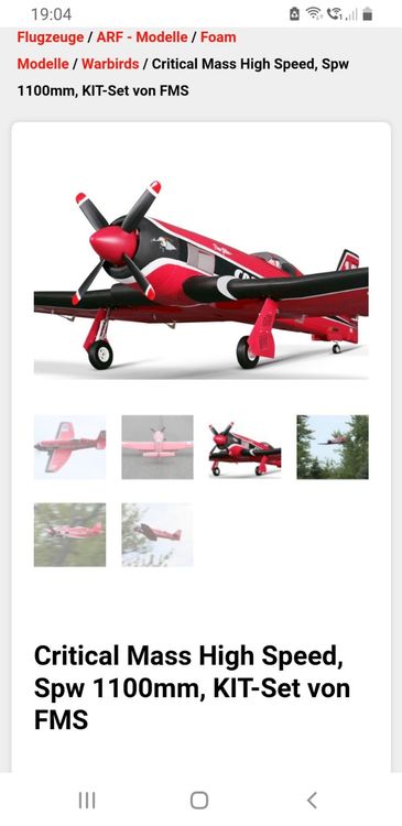 FMS Critical Mass High Speed, 1100 mm Kaufen auf Ricardo