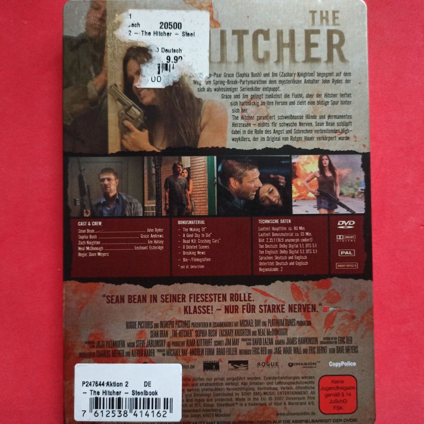 Tutti i DVDs: The Hitcher - 2 DVDs im Steelbook – Usato da Dübendorf venduto da kb86_MOVIE 1