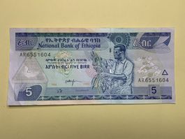 ETHIOPIA - 5 Birr 1998-2006 - Stempelfrisch / Non circulé