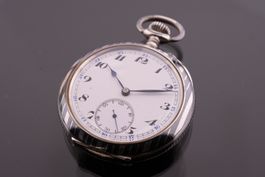 Schuluhr Technikum Chaux-de-Fonds Taschenuhr Silber ca. 1910