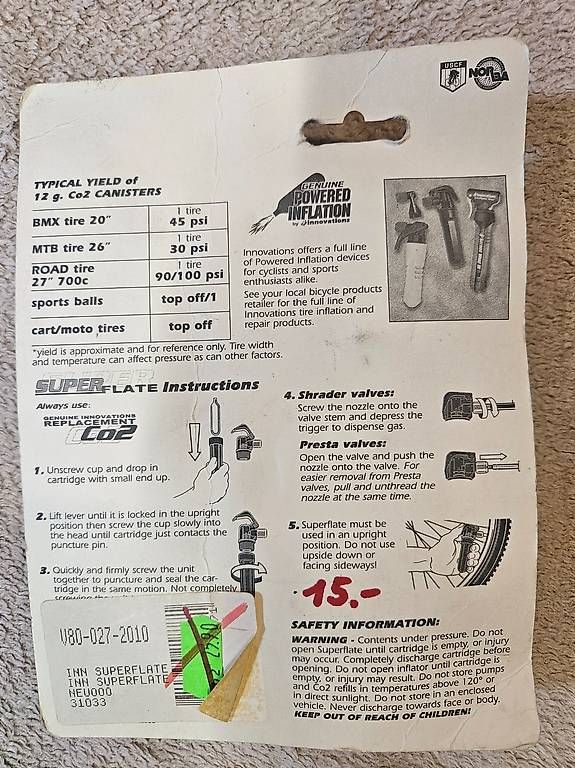 Pompe: CO2 Inflator / Kartuschen-Pumpe – Usato da Malans SG venduto da Dontomy 1