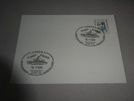 Ersttagsbrief  Emden Stadtfest 16.7.1989