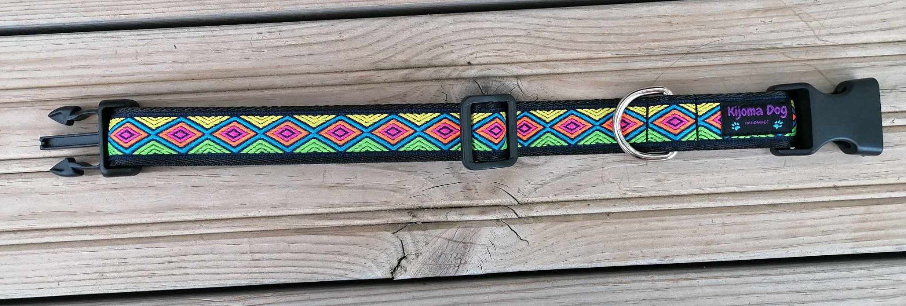 Guinzagli & Collari: Hundehalsband 2,5cm breit "Kimali" handgemacht – Nuovo e nell'imballaggio originale da Grenchen venduto da KijomaDog 2
