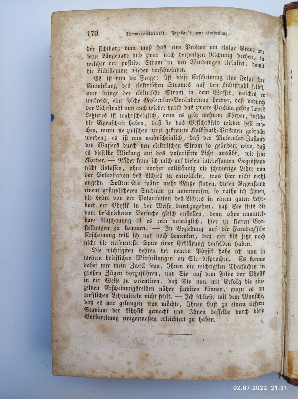 Libri: PHYSIKALISCHE BRIEFE - MÜLLER - 1851 – Usato da Goldach venduto da Gaip 9