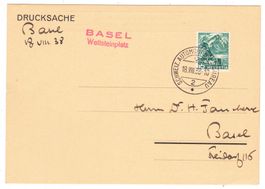 Carte de Basel BPA A218 pour Basel le 18.VIII.38