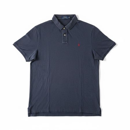 Polo Ralph Lauren bleu marine logo brodé rouge -XL homme #12