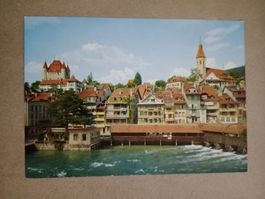 AK Thun Partie der Altstadt an der Aare