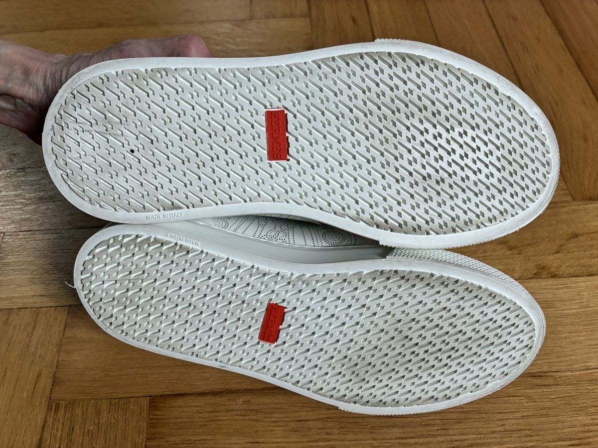 Hermès Scarpe da donna: Hermès Day Sneaker White Leather Size 37,5 – Usato da Zürich venduto da BobJones 1