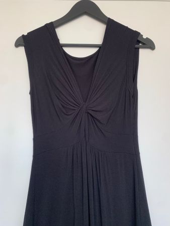 Kleid schwarz mit Seide