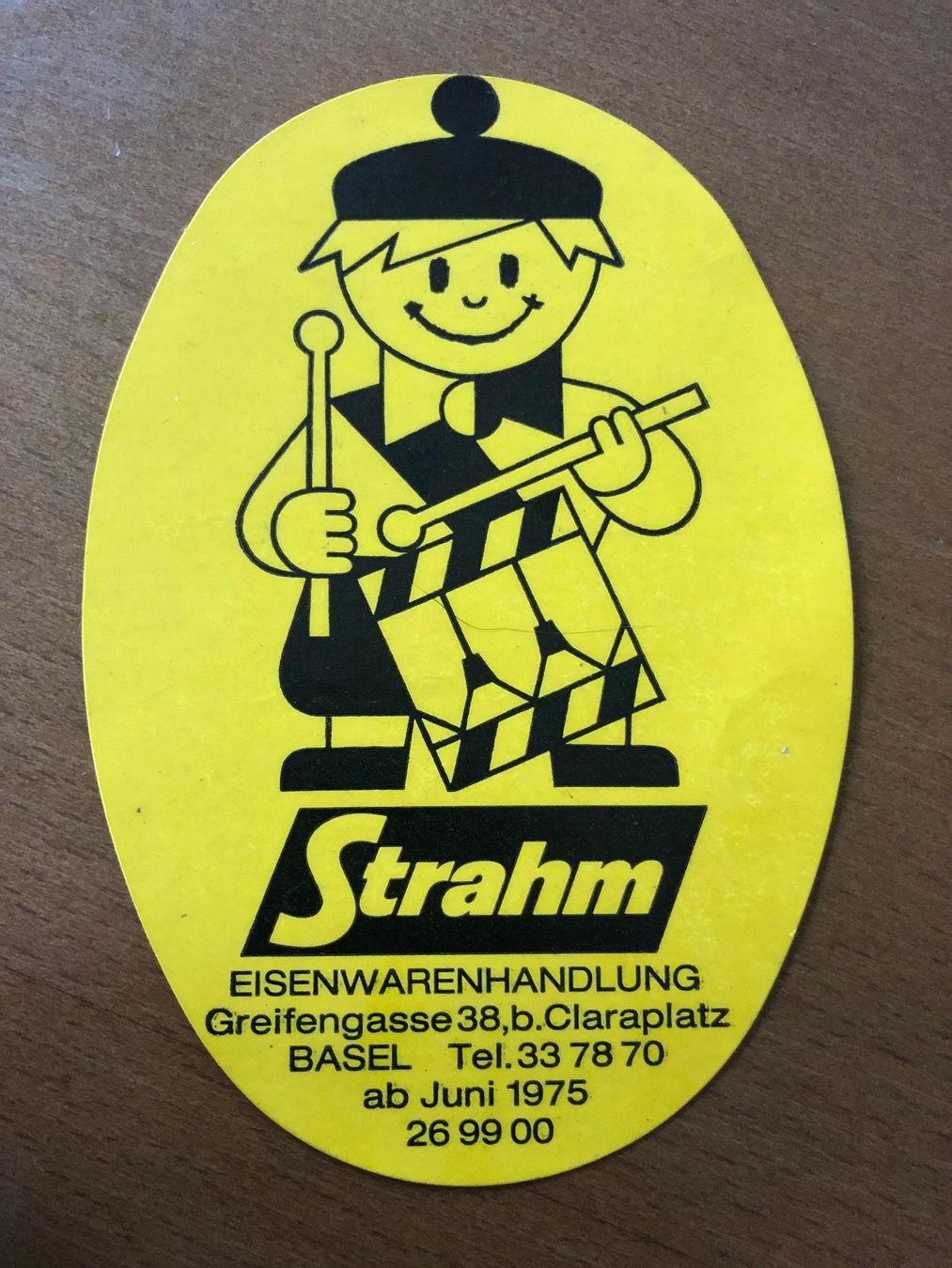 Sticker: Strahm Eisenwarenhandlung Basel Abziehbild / Sticker – Usato da Winterthur venduto da cheerio97 1