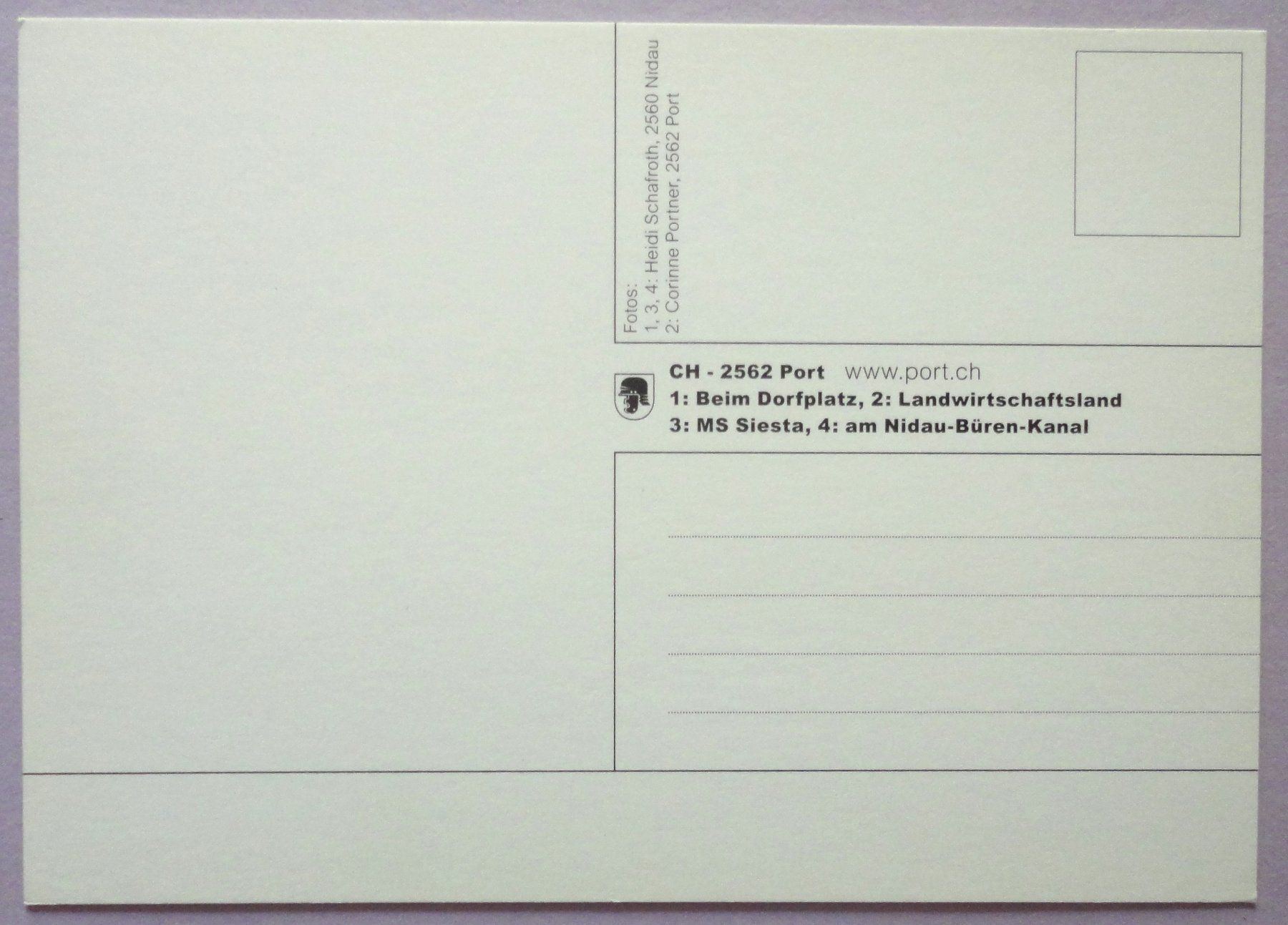 Cartoline postali: Nidau-Büren-Kanal – Usato da Fétigny venduto da Billy2miny 1