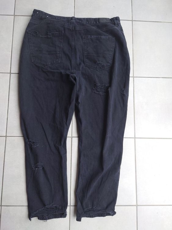 Jeans: American Eagle loose Jeans 44, schwarz destroyed Look – Usato da Wattwil venduto da LaLa90 3