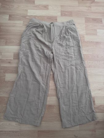 Damen Hose Diqiuvy beige weit geschnitten Grösse XXL