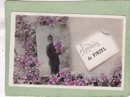 Kitsch Soldat Blumen Amities de Vinzel 1911